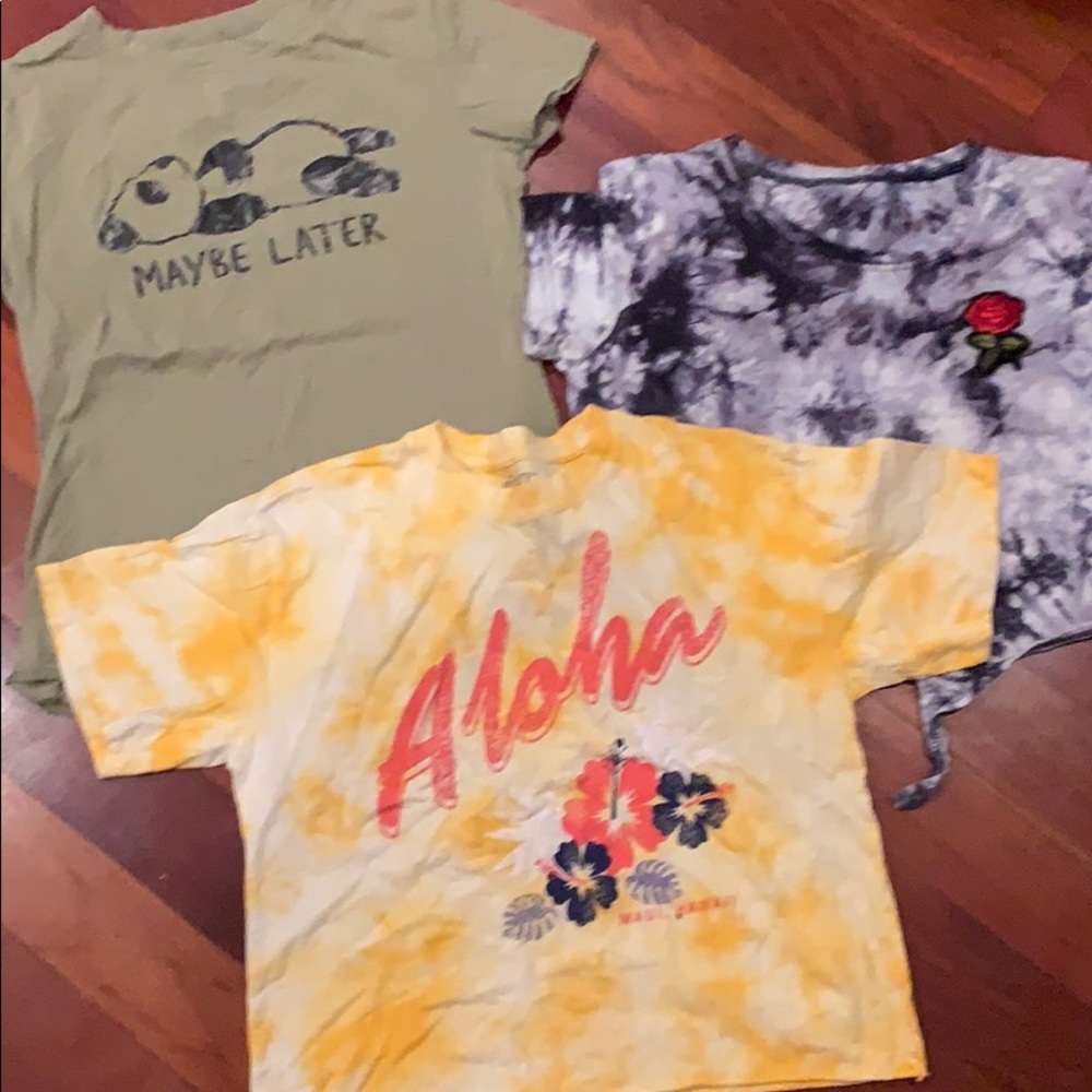 3 small shirts